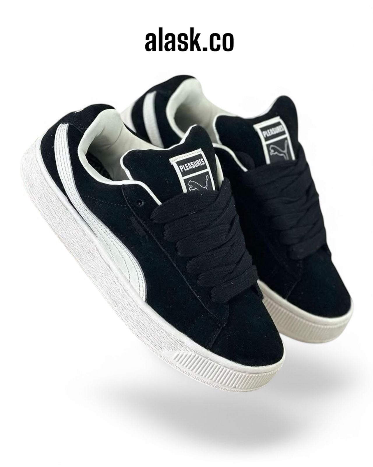 P U M A SUEDE HOMBRE N/B